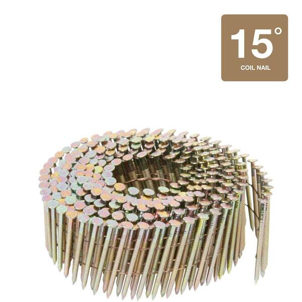 Hitachi 2 in. x 0.083 in. Electro Galvanized Ring Shank Mini Wire Coil Nails (12,000-Pack)