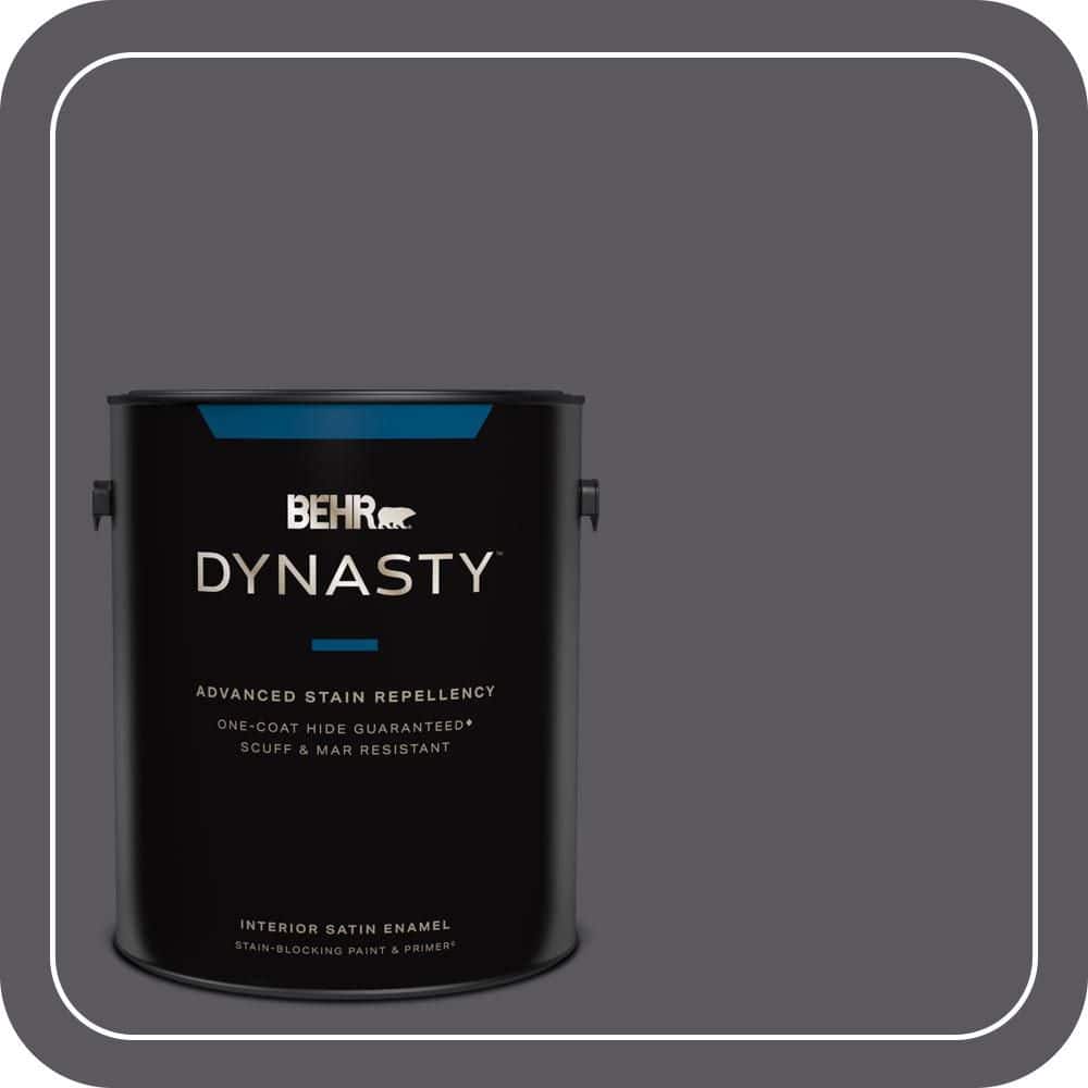 1 gal. #MQ5-02 Dark Shadows One-Coat Hide Satin Enamel Interior Stain-Blocking Paint & Primer price history on PriceWatchPro