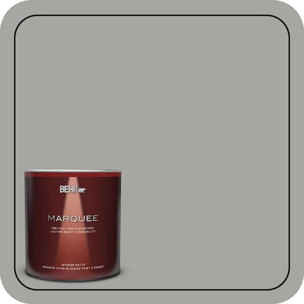 BEHR MARQUEE 1 qt. #PPU24-18 Great Graphite Matte Interior Paint & Primer