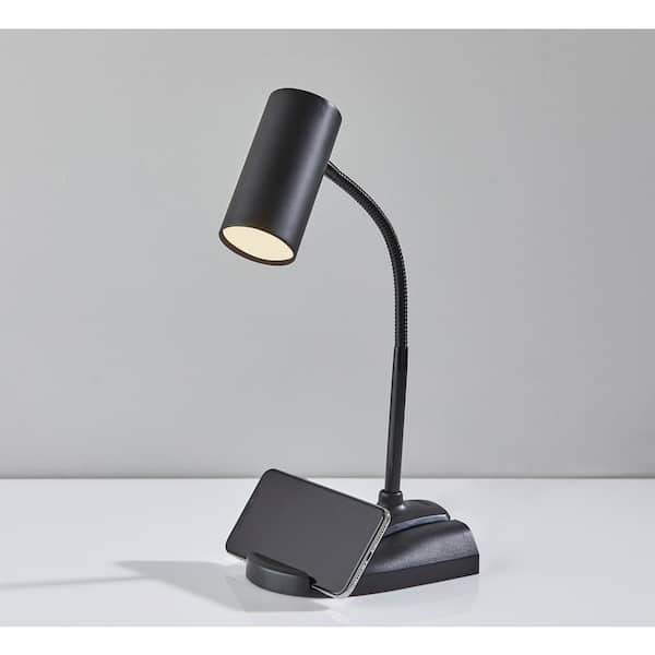 Lorell 99974 2-in-1 LED Desktop Desk Lamp 26 Black 