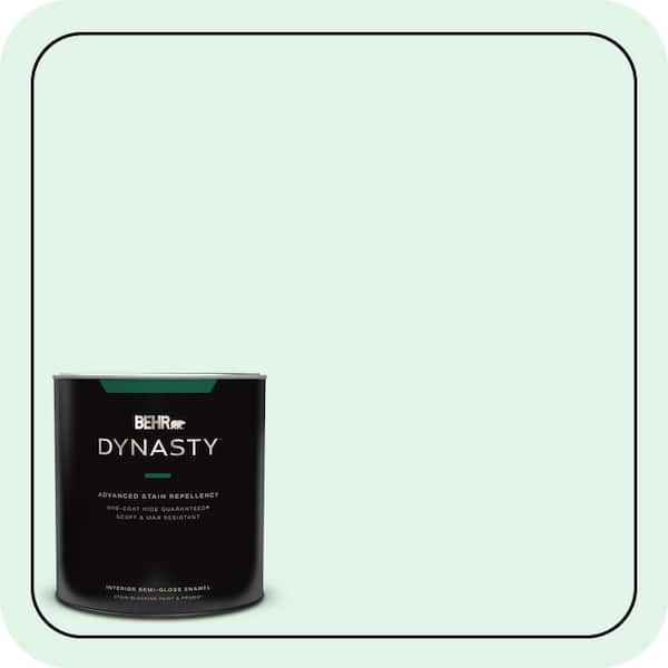 BEHR DYNASTY 1 qt. #470A-1 Window Pane Semi-Gloss Enamel Interior Stain-Blocking Paint & Primer