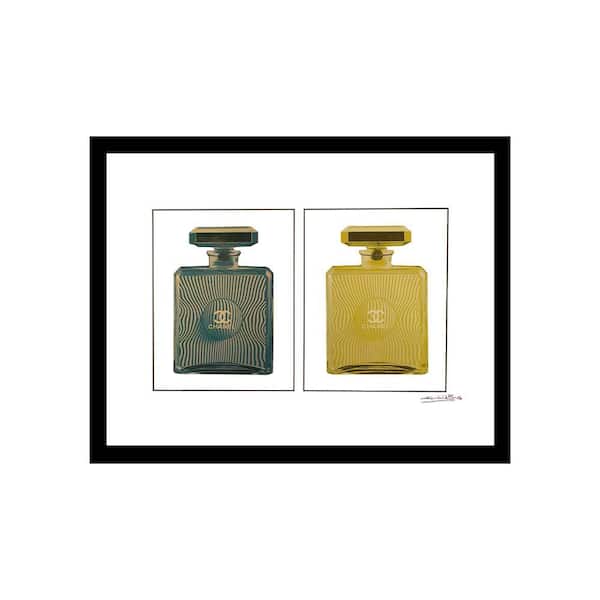 VENICE BEACH Collections Designer Fashion Perfume Bottles Deco Design by Fairchild Paris 1 Piece Framed Graphic Print Abstract 18 in. x 14 in.