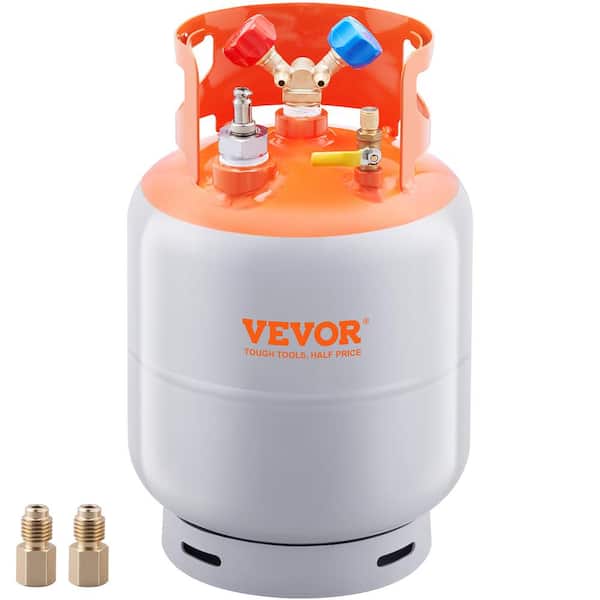 Refrigerant Recovery Tank with Float Switch-30 lb. Capacity AC Recovery Tank, Reusable Recovery Tank HVAC