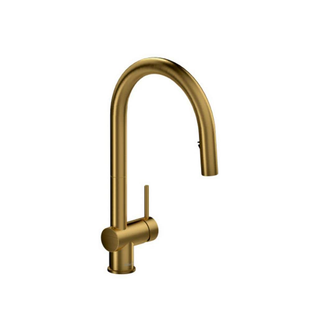 RIOBEL Azure Single Handle Pull Down Sprayer Kitchen Faucet with