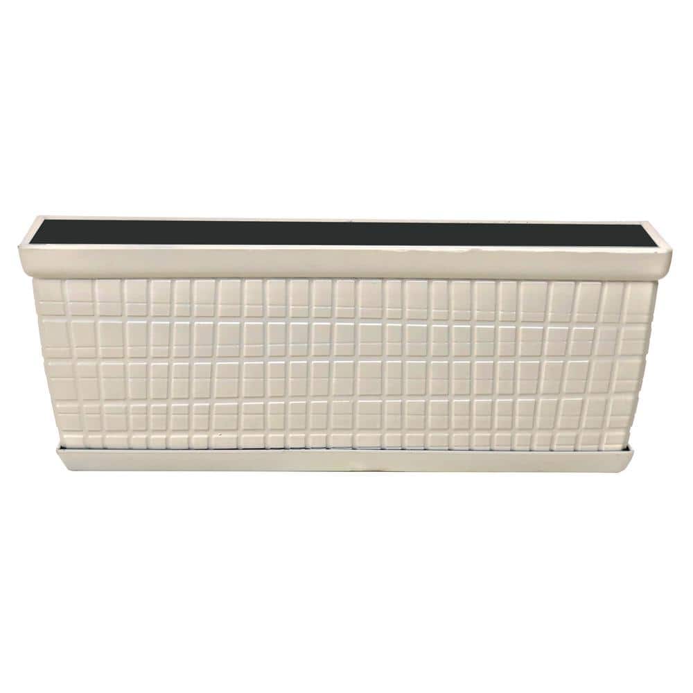 12.60 in. x 4.57 in. Glossy Ivory Plastic Window Box WB1471H/WBS1471 ...