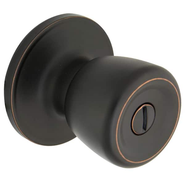 Defiant Simple Series Bell Aged Bronze Bed and Bath Door Knob