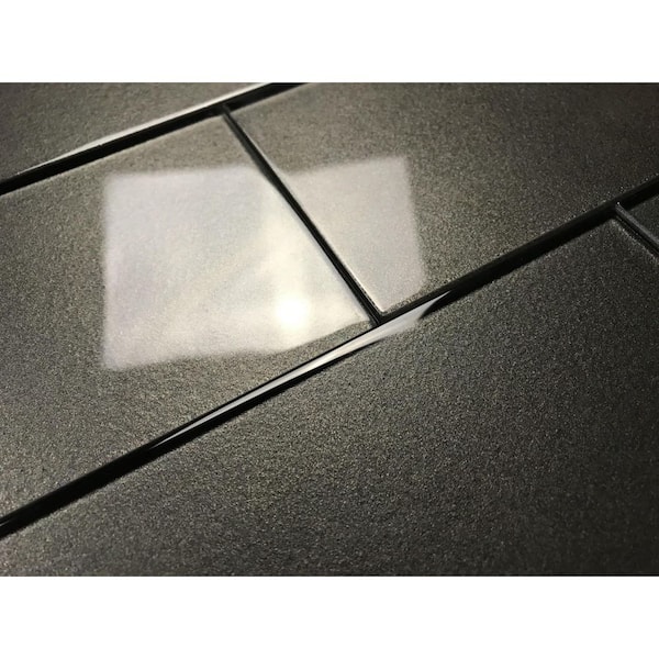 Modern Design Glossy Arctic Brown Subway 3 in. x 6 in. Glass Wall Tile (16 sq. ft./Case)
