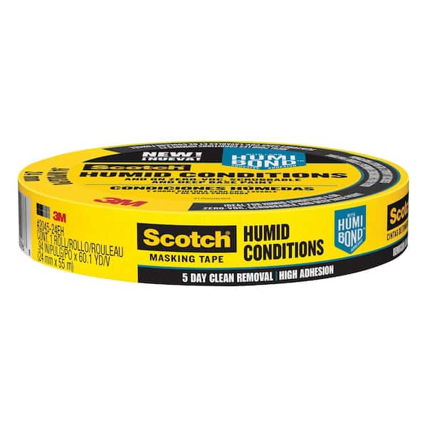 3M Scotch 0.94 in. x 60.1 yds. Masking Tape for Humid Conditions (Case of 24)