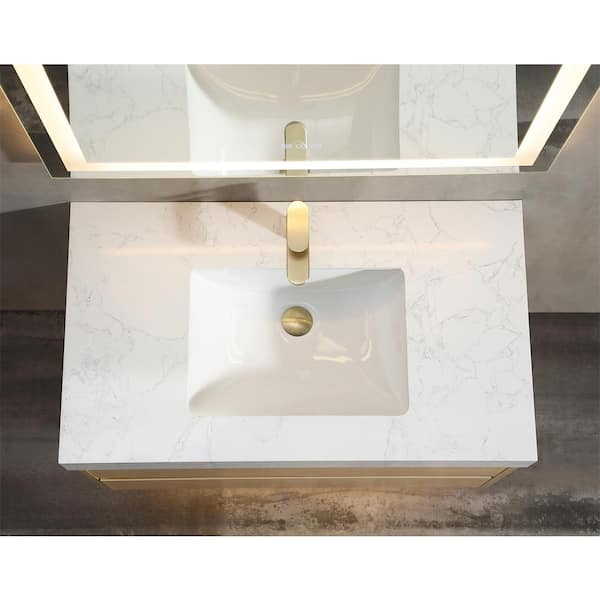 Xspracer Moray 36 in. W x 21 in. D x 21 in. H Floating