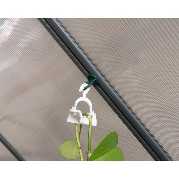 10-pack Plastic Greenhouse Hanging Hooks Flower Hangers Clips Garden Tool 