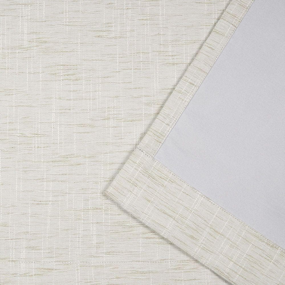Latte Blackout Grommet Top Curtain Panel Pair