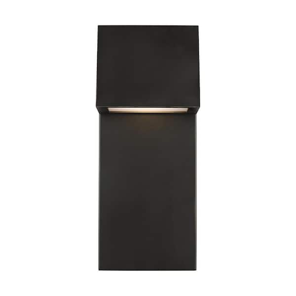 Generation Lighting Rocha Medium 1-Light Antique Bronze LED Outdoor Wall Lantern Sconce (1-Pack)
