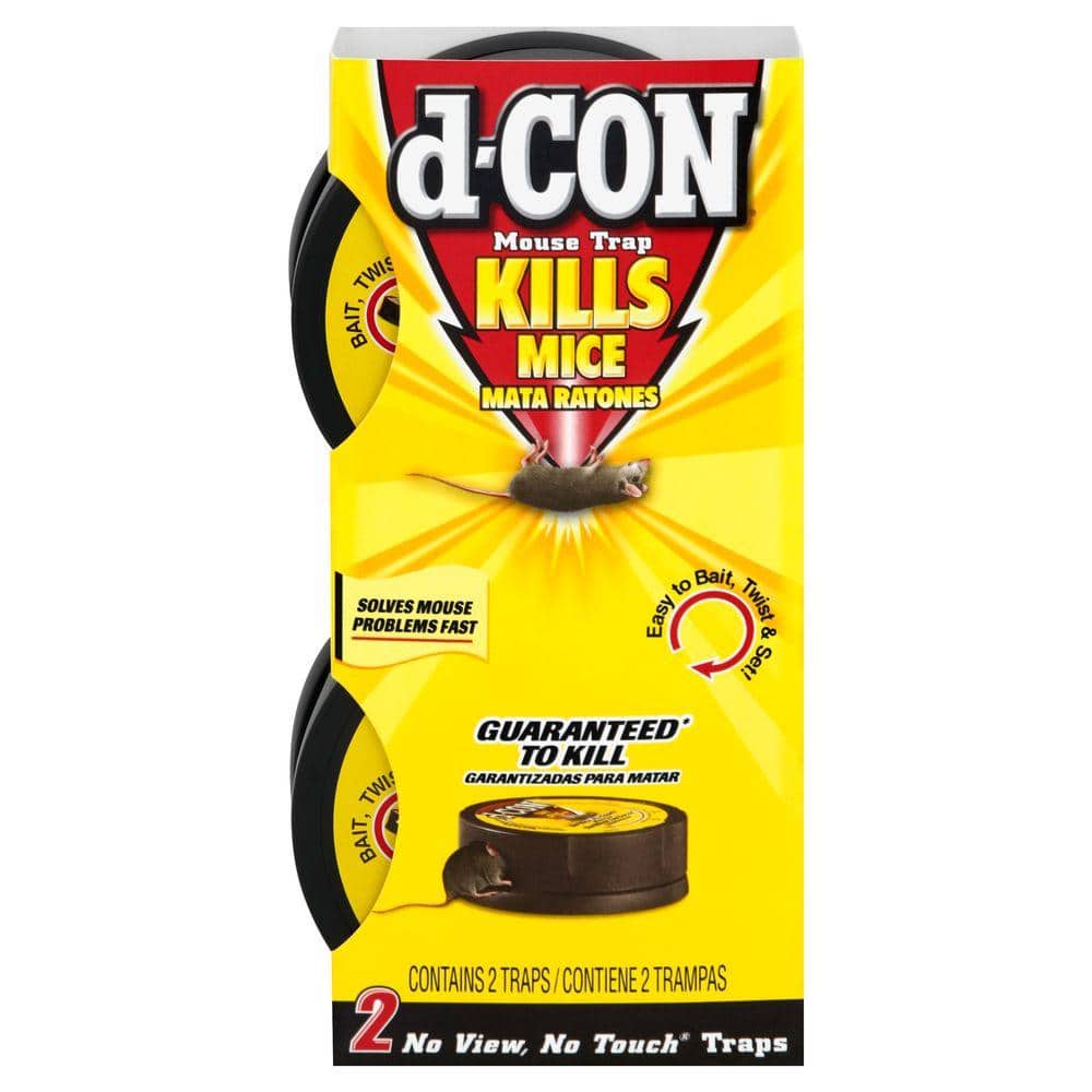 d-Con No View, No Touch Slim Pack Mouse Trap 2 ct