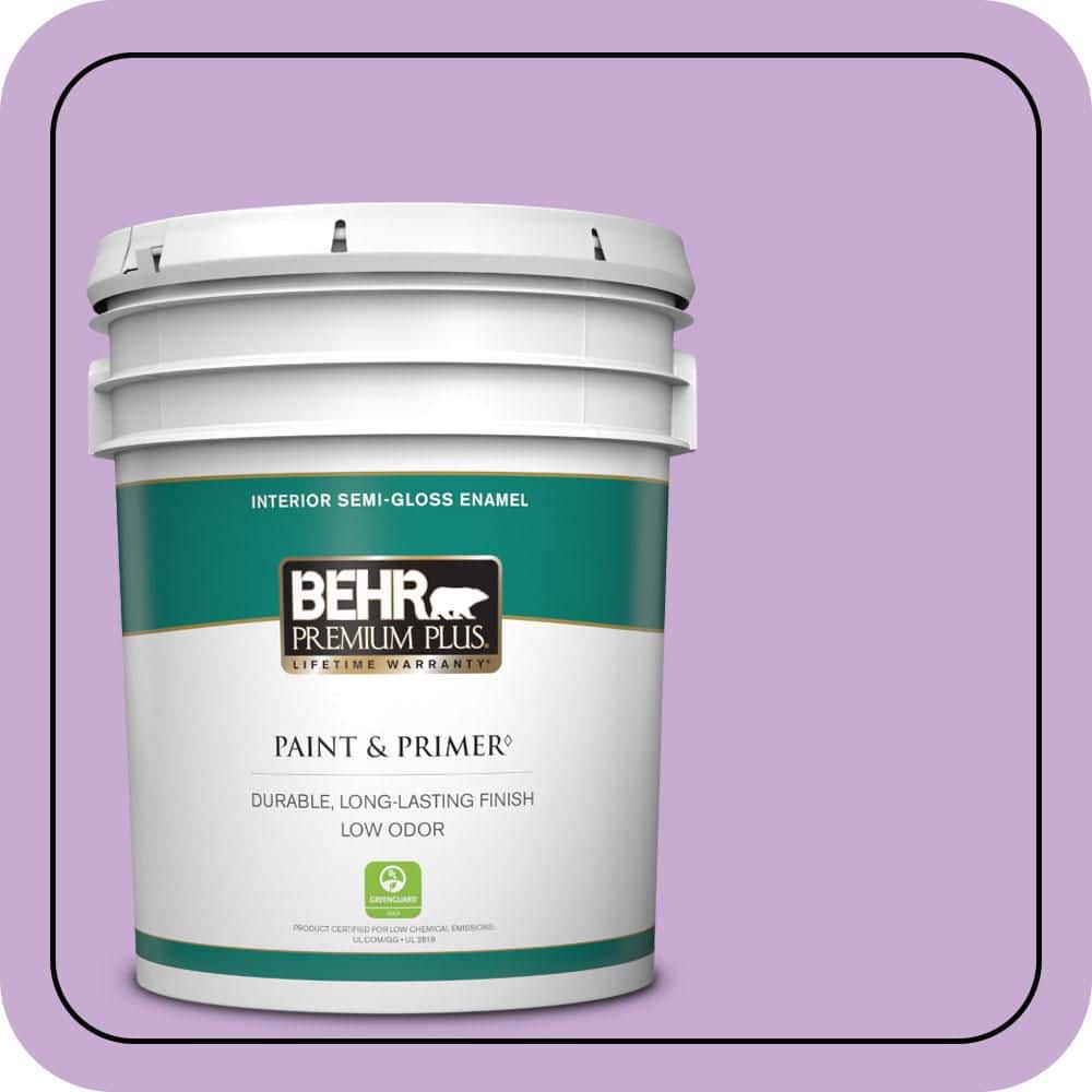 5 gal. #660B-4 Pale Orchid Semi-Gloss Enamel Low Odor Interior Paint & Primer price history on PriceWatchPro