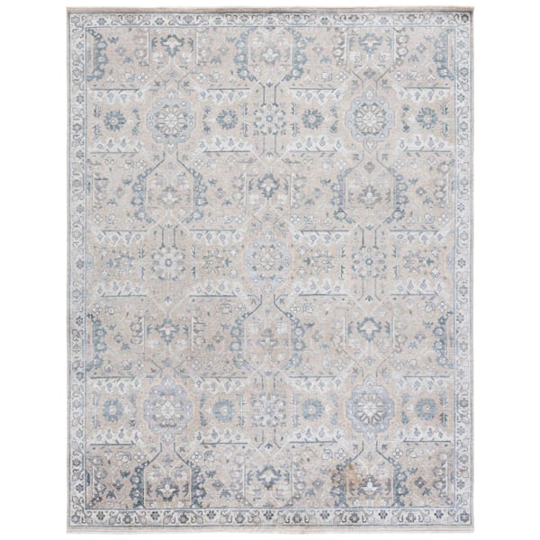 Haj Jalili 8 ft. x 10 ft. Beige/Blue Oriental Area Rug