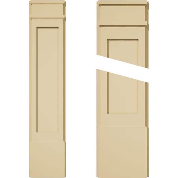 Ekena Millwork 2 in. D x 10 in. W x 48 in. L Primed Polyurethane Pilaster 1- Pack