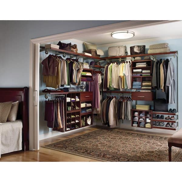 19.8 in. H x 23.6 in. W x 14.1 in. D Cherry Wood Look 9-Cube Organizer