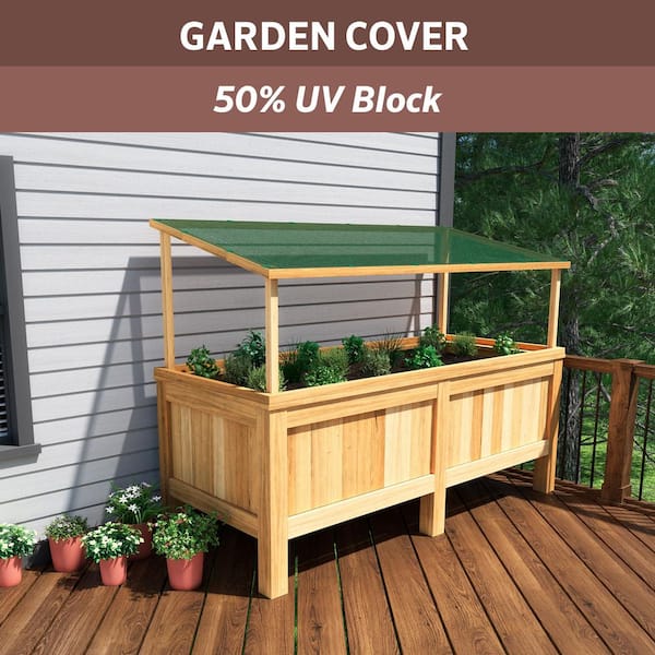 Coolaroo 6 ft. x 100 ft. Shade Fabric Cloth Roll Forest Green - 50