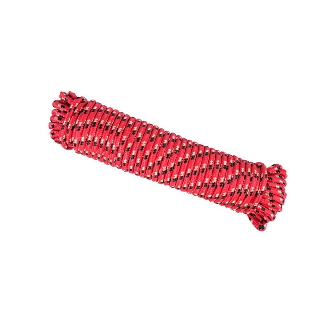 3/8 inch x 100 ft. Diamond Braid Polypropylene Rope-Red price history on PriceWatchPro