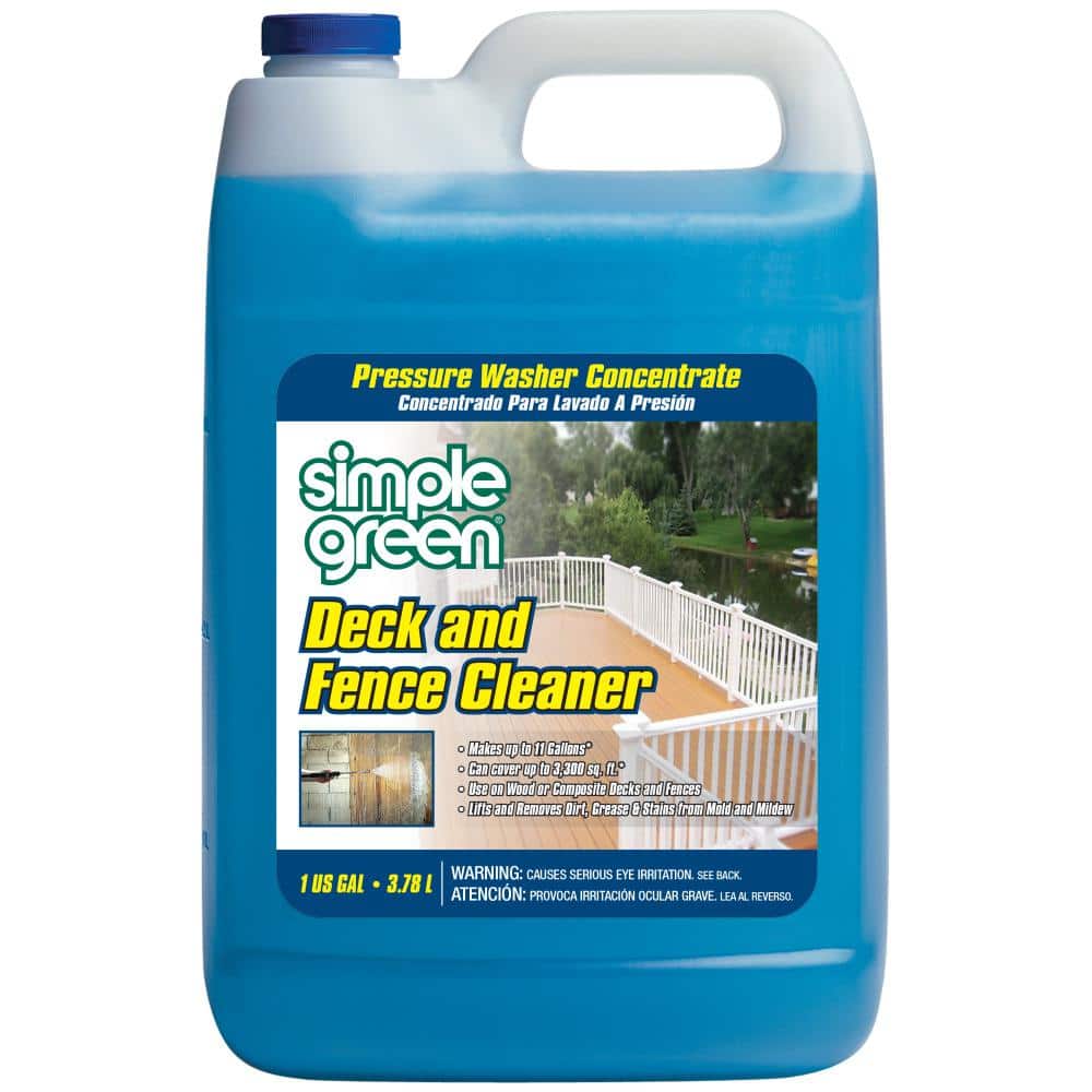 simple green Simple Green Oxy Solve Deck and Fence Pressure Washer Cleaner,  Colorless to Pale Straw, Unscented, 128 Fl Oz