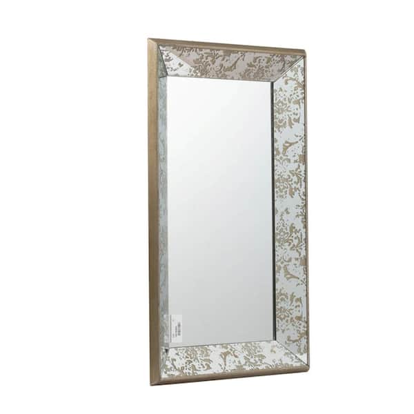 A B Home 24 In X 15 Rustic Brown Decorative Mirror Tray 31501 Ds A B Home 24 In X 15 Rustic Brown, Clay Gold Mirror Tray Rectangle