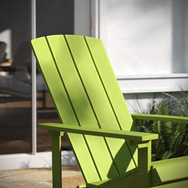 Green resin 2024 adirondack chairs