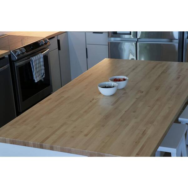 Williamsburg Butcher Block Co. Unfinished Signature Maple 12 ft. L x 4 in. W x 3/4 in. Th Butcher Block Backsplash, USD/Box 10002421