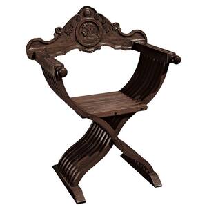 The Savonarola Brown Mahogany Chair