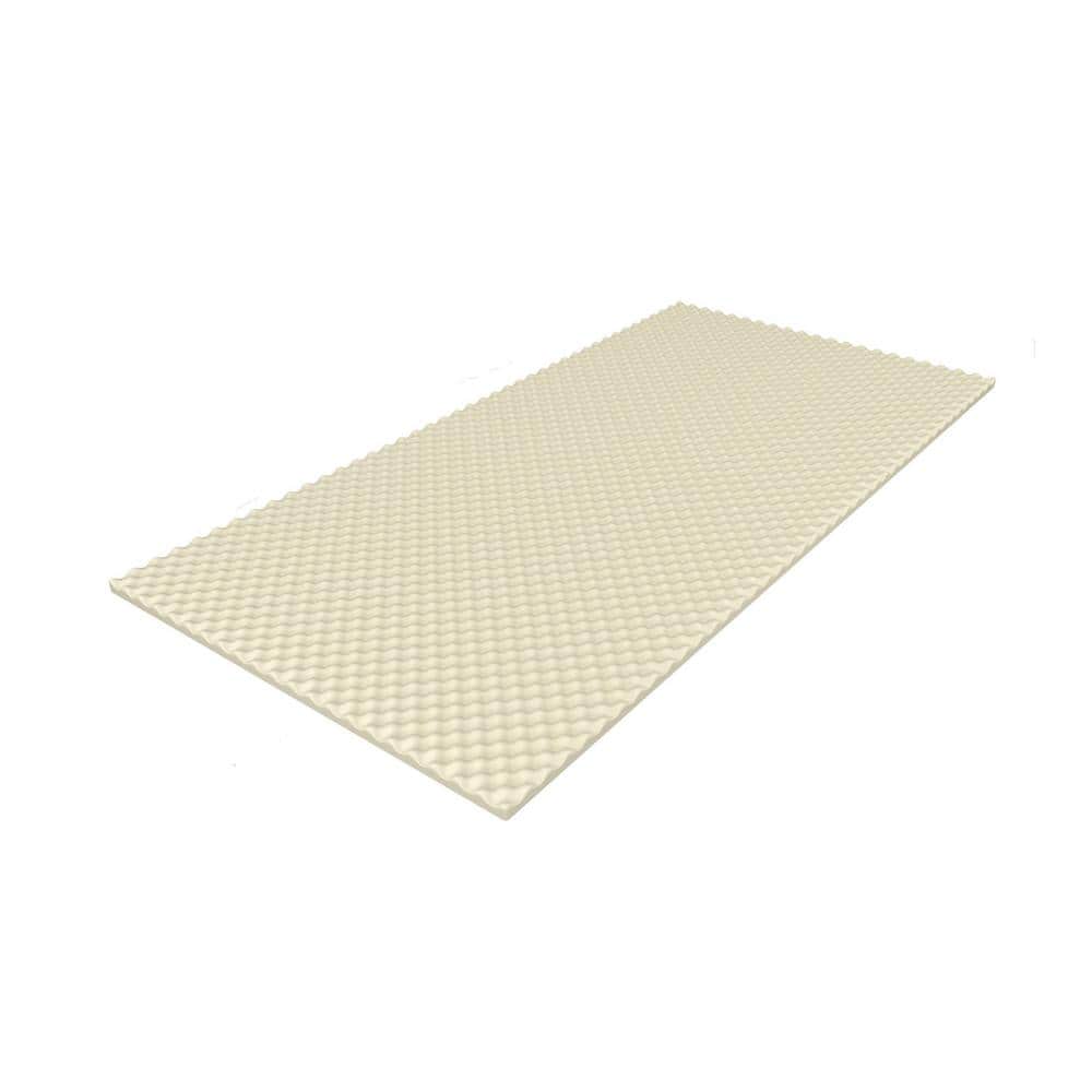 1 in. Medium No Pocket Cotton Twin XL Mattress Topper
