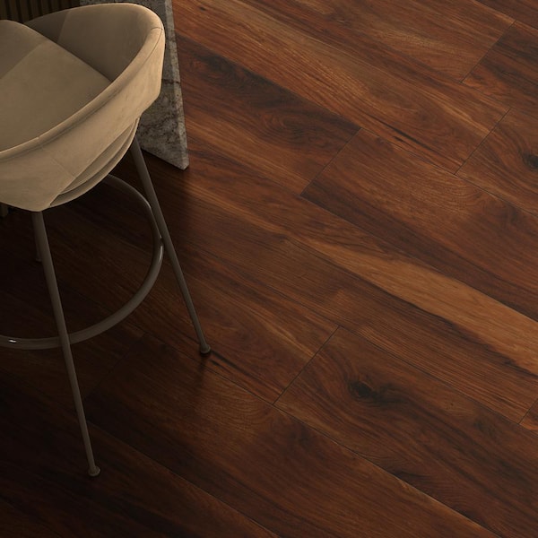Krono Original River Penfold Hickory 10 mm T x 8 in. W Waterproof Laminate Wood Flooring (18.6 sqft/case)