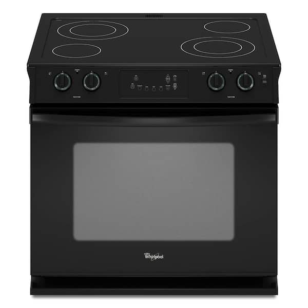 Whirlpool 4.5 cu. ft. Drop-In Electric Range with Self-Cleaning Oven in Black