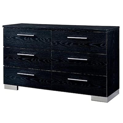 Black Solid Wood Dressers Bedroom Furniture The Home Depot