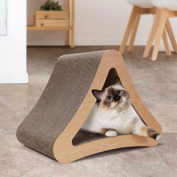 Triangular cat scratching post sale