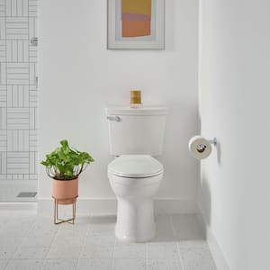 Champion Tall Height 2-Piece High-Efficiency 1.28 GPF Single Flush Elongated Toilet in White Seat Included (3-Pack)