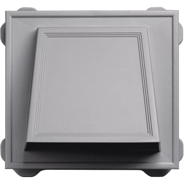 Mid America 10 in. x 9 in. #016 Sterling Gray 6 in. Hooded Dryer Vent Mounting Block