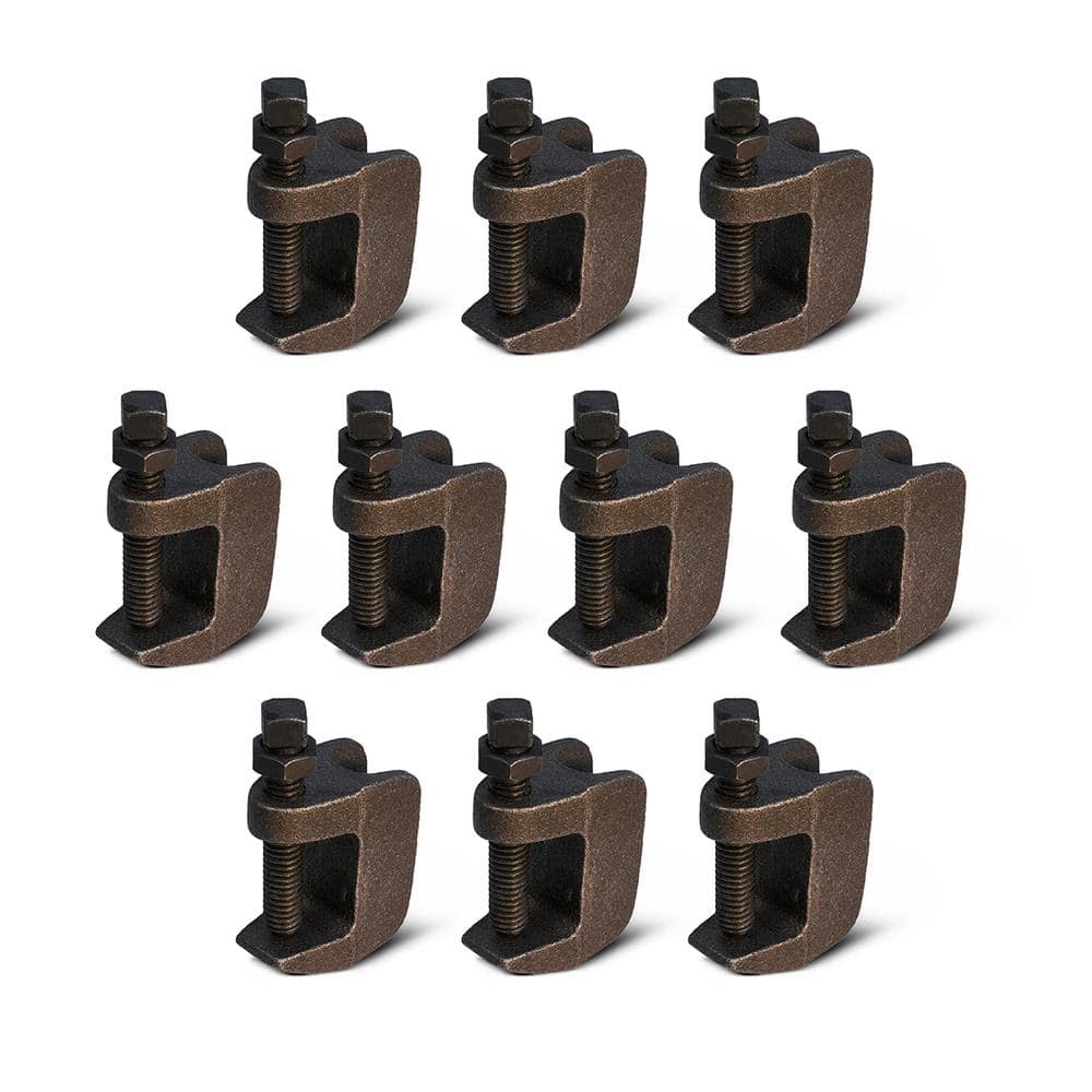 Wide Mouth Beam Clamp for 1/2 in. Threaded Rod in Uncoated Steel (10-Pack) price history on PriceWatchPro