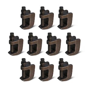 Wide Mouth Beam Clamp for 1/2 in. Threaded Rod in Uncoated Steel (10-Pack)