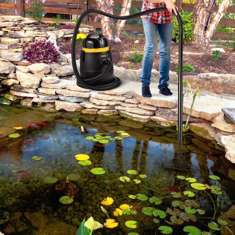 VEVOR 1400W Black and Yellow Pond Vacuum Cleaner with Accessories