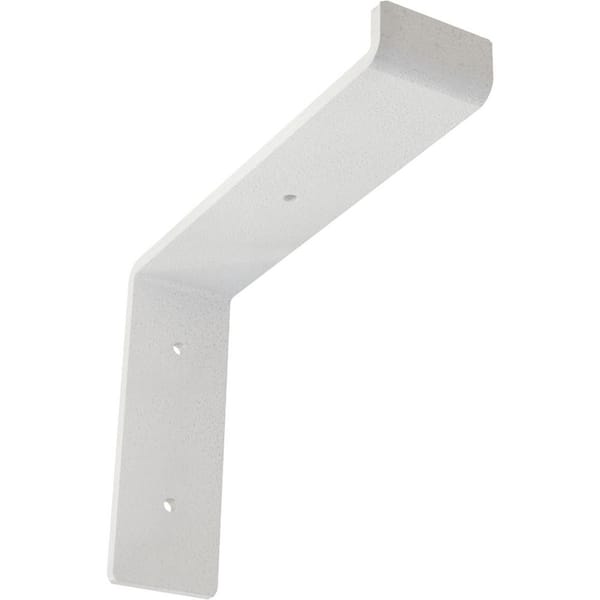 Ekena Millwork 2 in. x 6 3/4 in. x 8 in. Hammered White Steel Truss Shelf Bracket