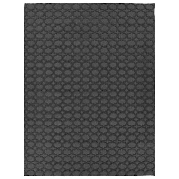 Garland Rug Garden Trellis Cinder Gray 9 ft. x 12 ft. Indoor/Outdoor Area Rug