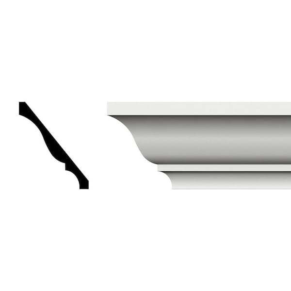 4-1/4 in. x 5-1/4 in. x 96 in. Crown Moulding, PVC