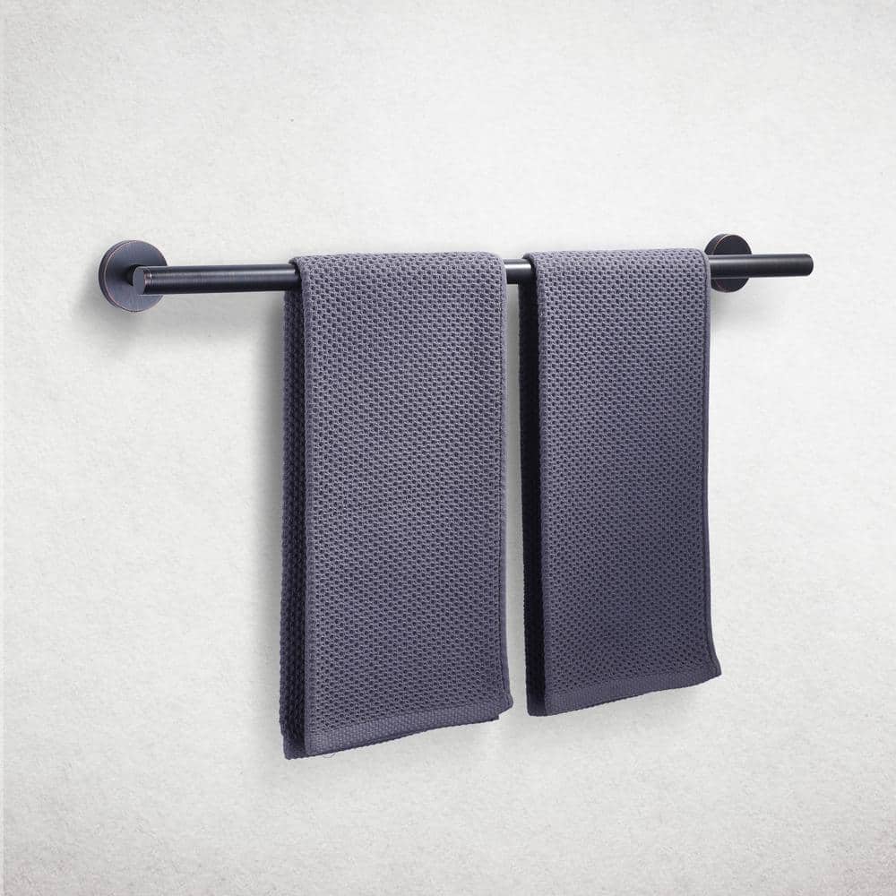 24 Inch Oil Rubbed Bronze Wall Mounted Towel Bar