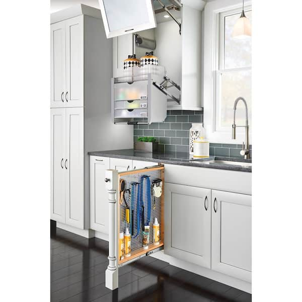 Rev-A-Shelf Filler Pullout Organizer w/Stainless Steel Panel for Wall  Cabinets (434-WF Series)