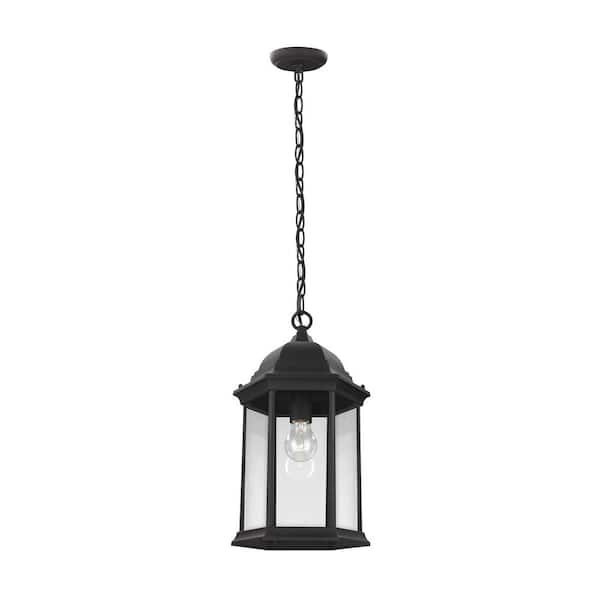 Generation Lighting Sevier Black 1-Light Outdoor Hanging Pendant