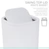 Bath Bliss 8L Acrylic Waste Bin in White 27035-WHITE - The Home Depot