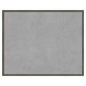 Svelte Clay Grey 41 in. x 33 in Framed Magnetic Board