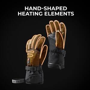 Small Rechargeable Heated Gloves for Men and Women, Lithium-ion Batteries and Charger Included