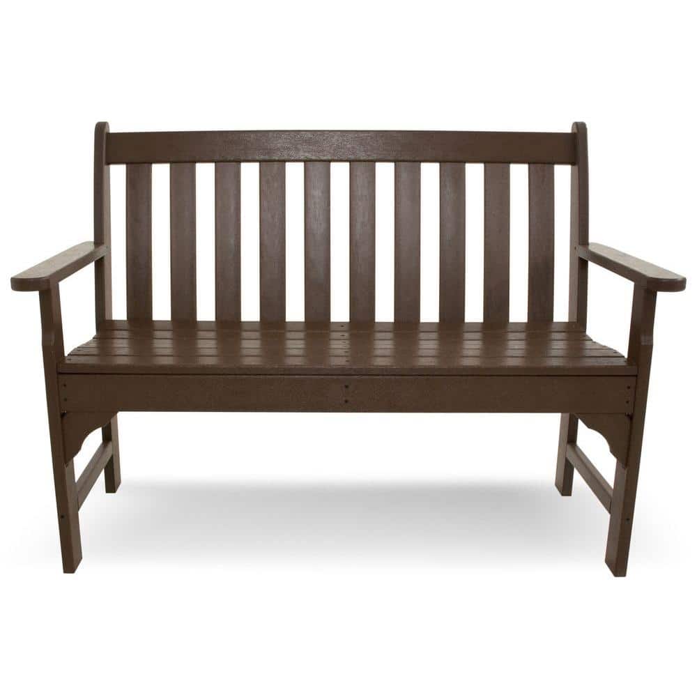 Mahogany 48" Recycled Plastic Outdoor Patio Bench