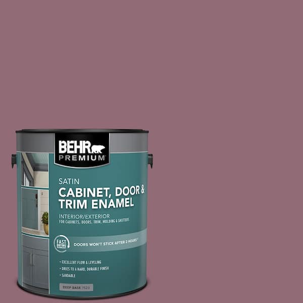 1 gal. #S120-6 Full Glass Satin Enamel Interior/Exterior Cabinet, Door & Trim Paint
