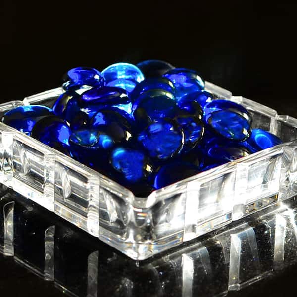 Lg DEEP BLUE Glass Gems, Marbles, Nuggets, Pebbles  Sun and Moon Stained  Glass Co. - Stained glass supplies & tools